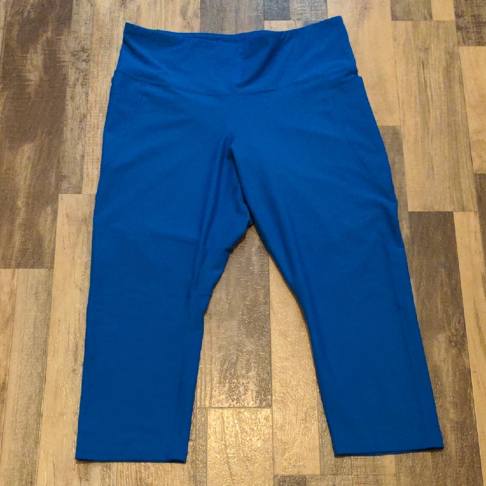 Old Navy Blue PowerSoft Go-Dry High-Rise Pocket Leggings XL